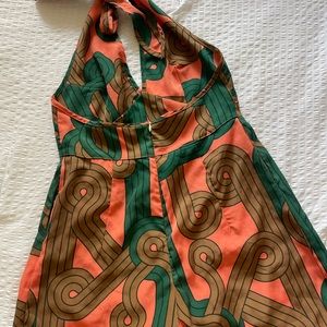 XS Manuheali’i short halter romper